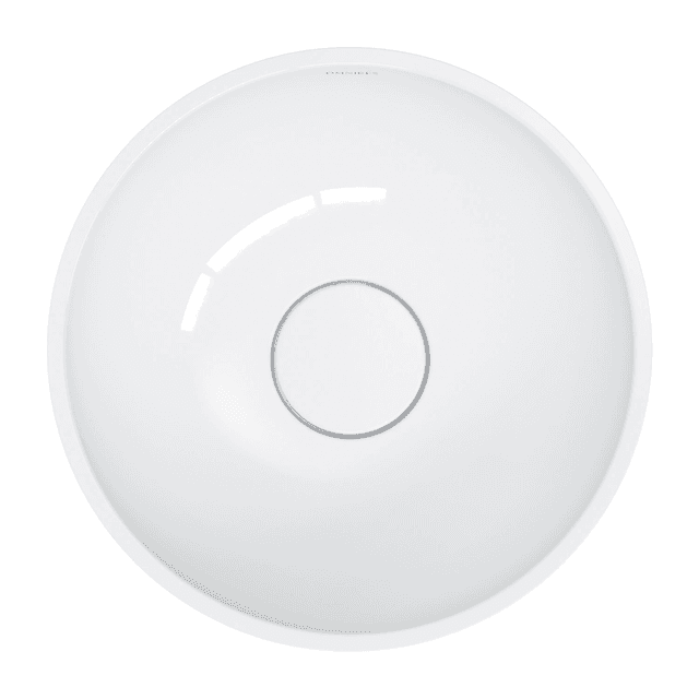 SHELL M+ umywalka nablatowa, Ø35 cm, biały połysk