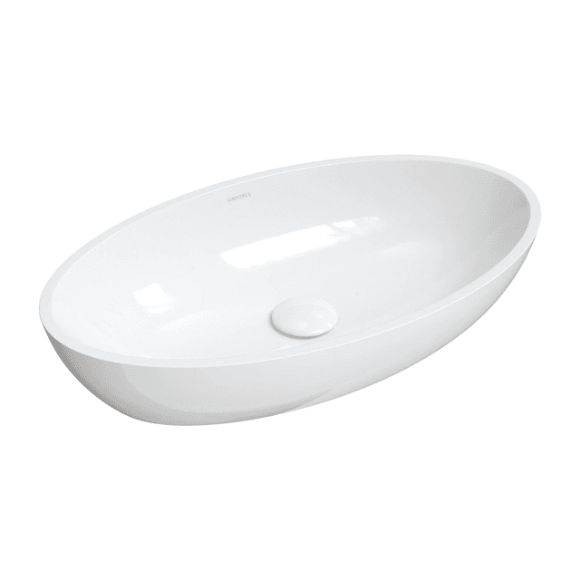 SIENA M+ umywalka nablatowa, 60 x 35 cm, biały połysk