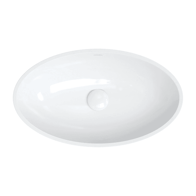 SIENA M+ umywalka nablatowa, 60 x 35 cm, biały połysk