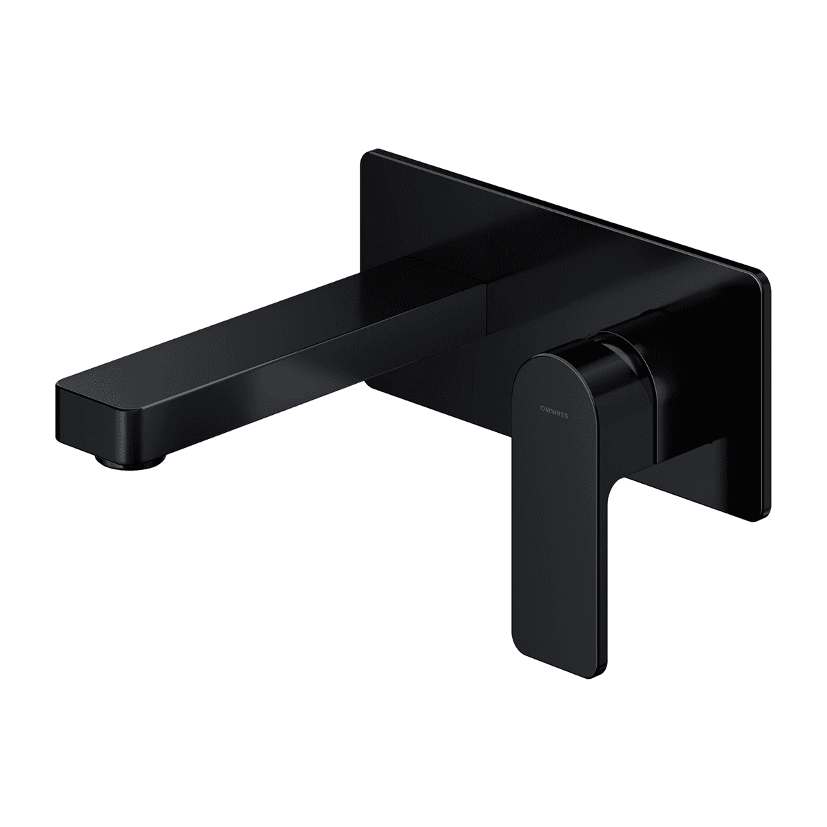 BARETTI bateria umywalkowa podtynkowa, czarny mat