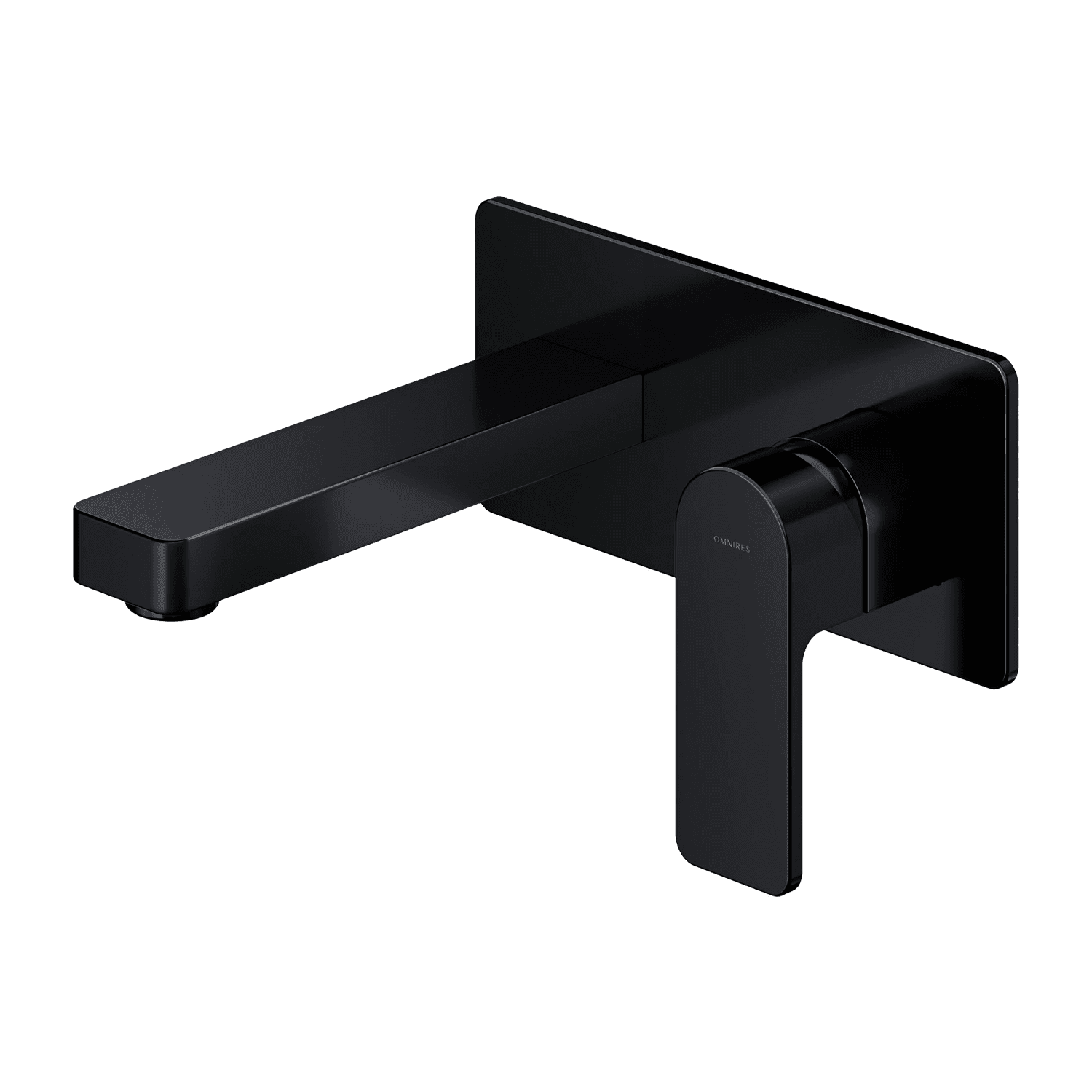 BARETTI bateria umywalkowa podtynkowa, czarny mat