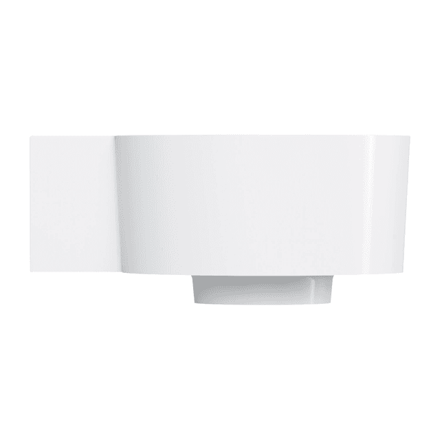 OVO M+ umywalka nablatowa/wisząca - lewa, 33 x 34 cm, biały połysk