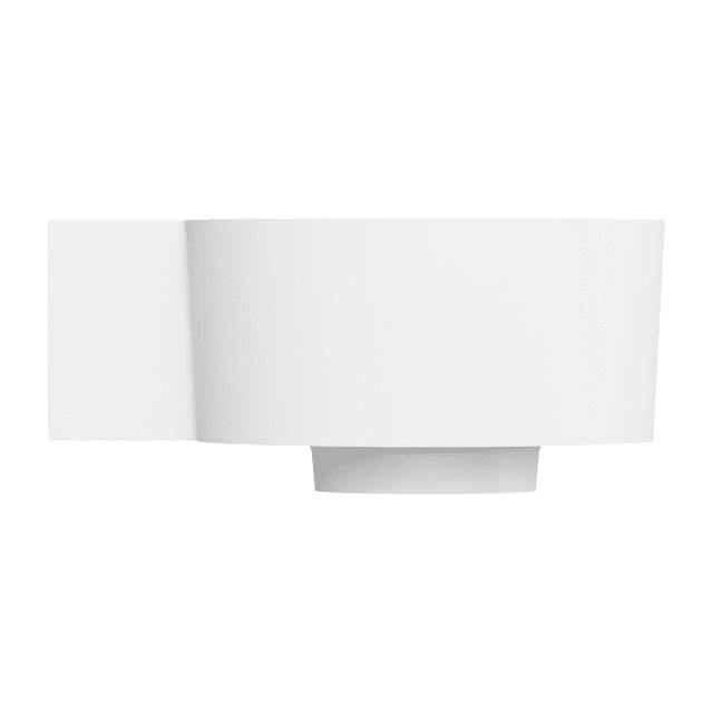 OVO M+ umywalka nablatowa/wisząca - lewa, 33 x 34 cm, biały mat