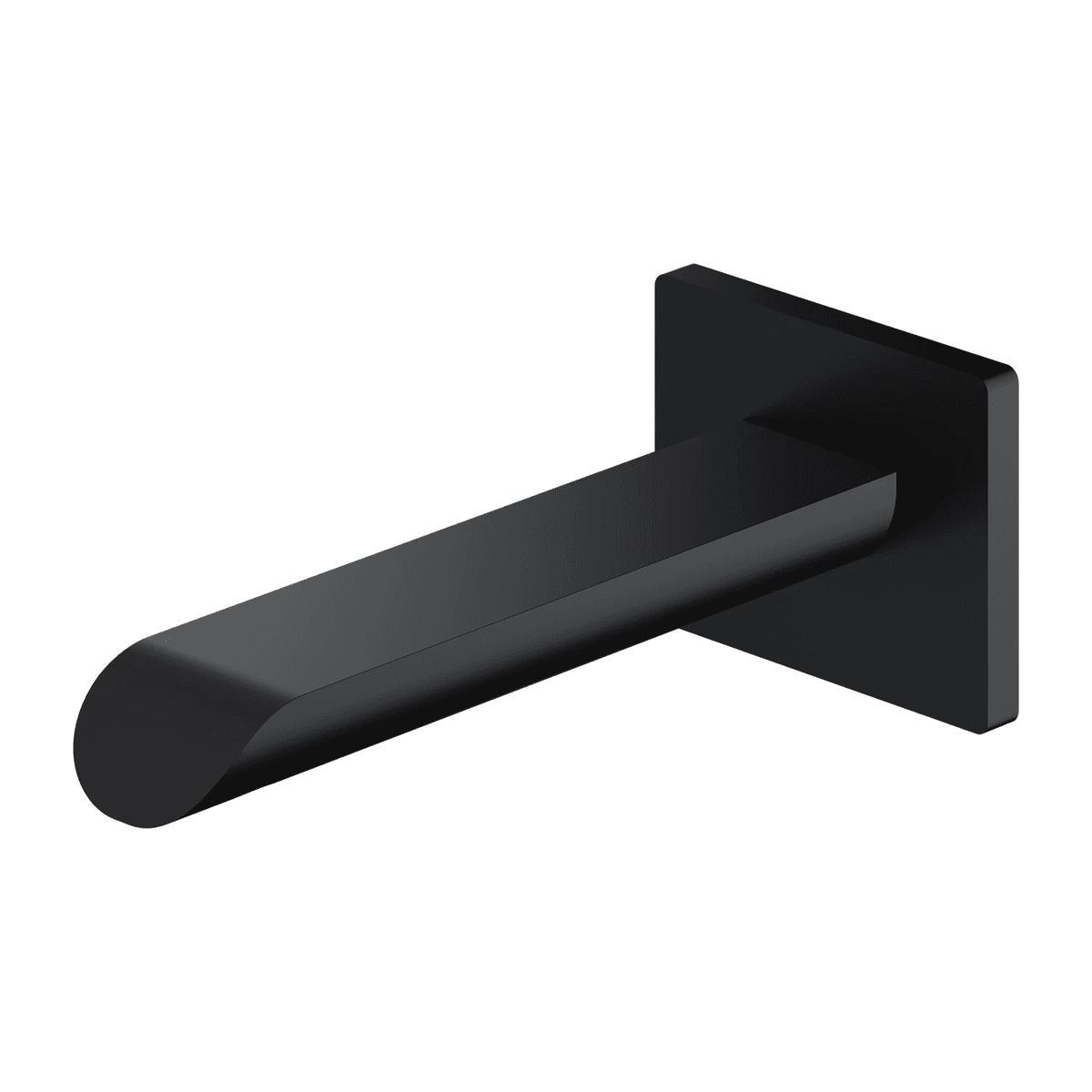 SACRAMENTO wylewka wannowa ścienna, czarny mat