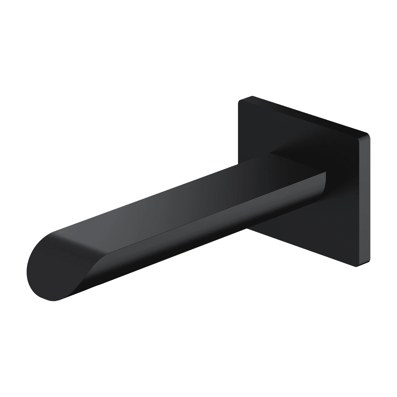 SACRAMENTO wylewka wannowa ścienna, czarny mat