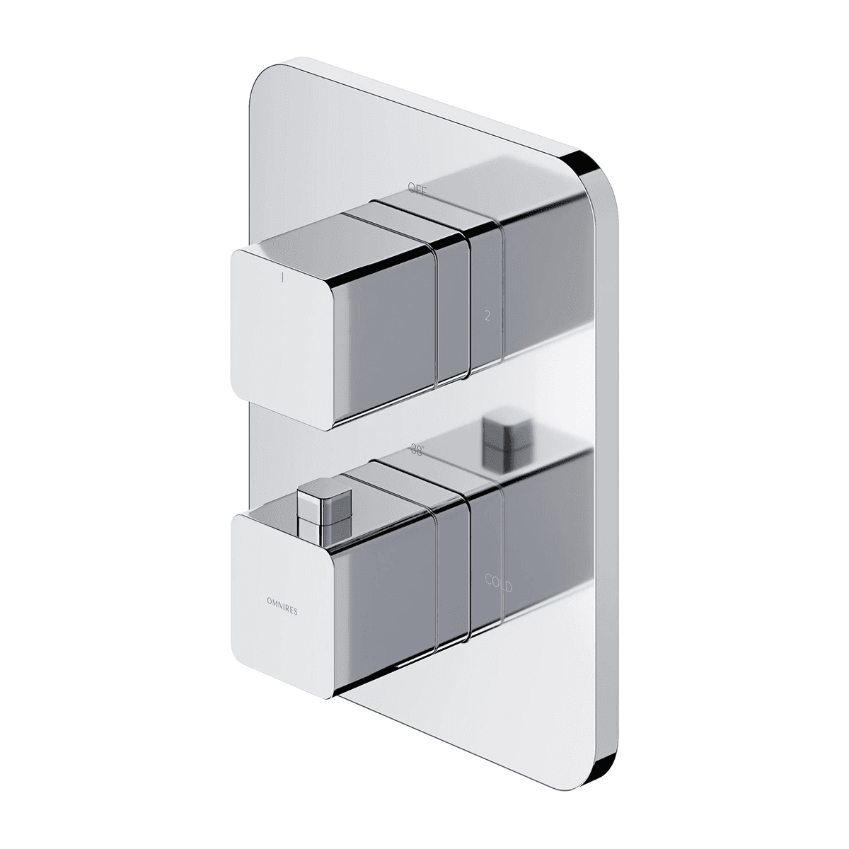 PARMA termostatyczna bateria prysznicowo-wannowa podtynkowa, chrom połysk