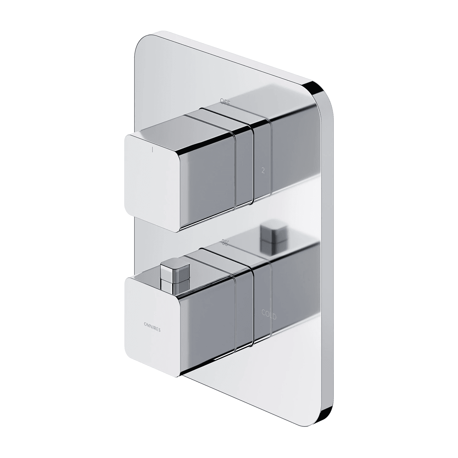 PARMA termostatyczna bateria prysznicowo-wannowa podtynkowa, chrom połysk
