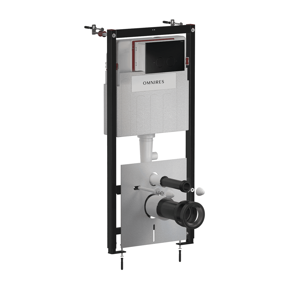 SET: STRONGFRAME stelaż podtynkowy z ECO spłuk. + MINIMAL przycisk spłukujący, czarny mat