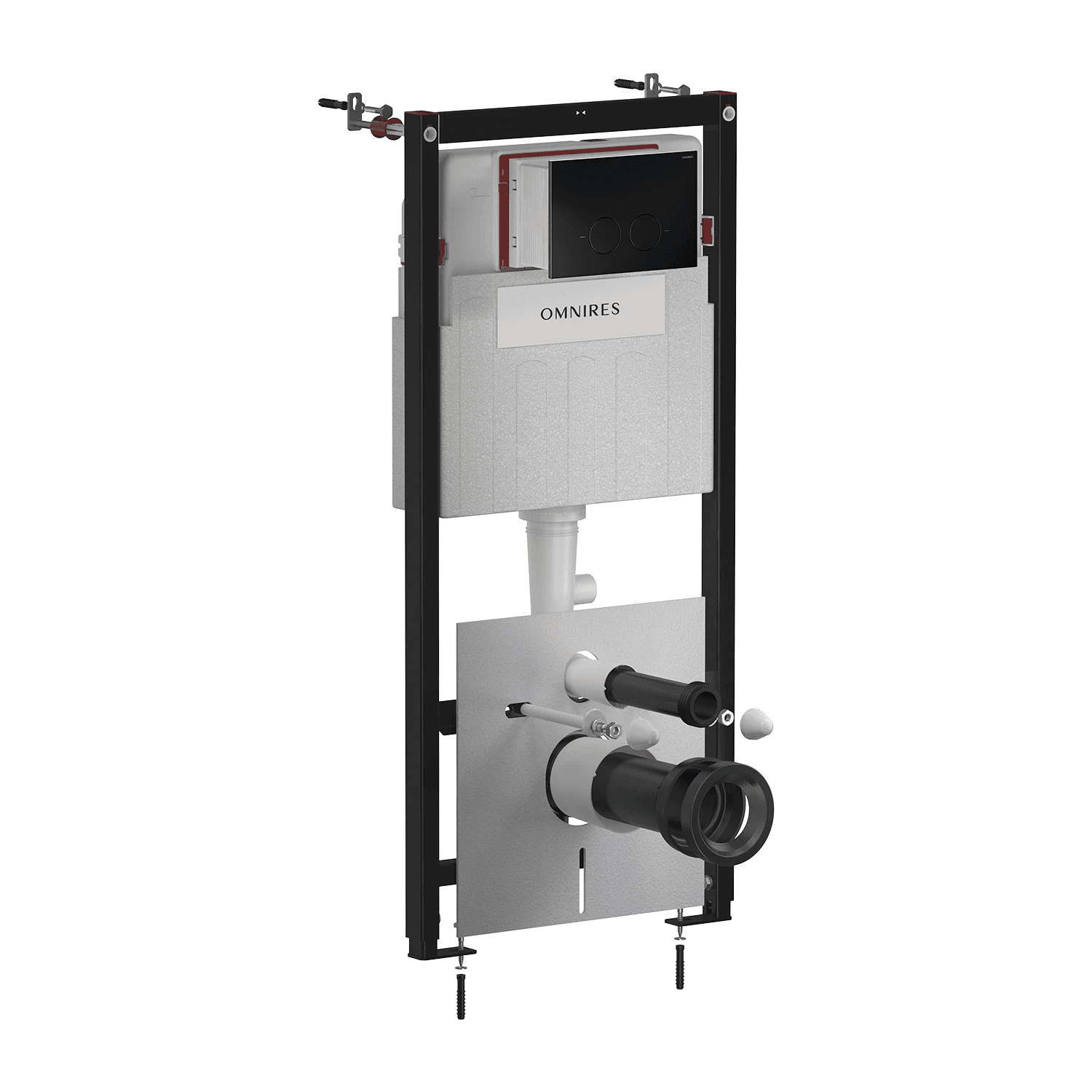 SET: STRONGFRAME stelaż podtynkowy z ECO spłuk. + MINIMAL przycisk spłukujący, czarny mat