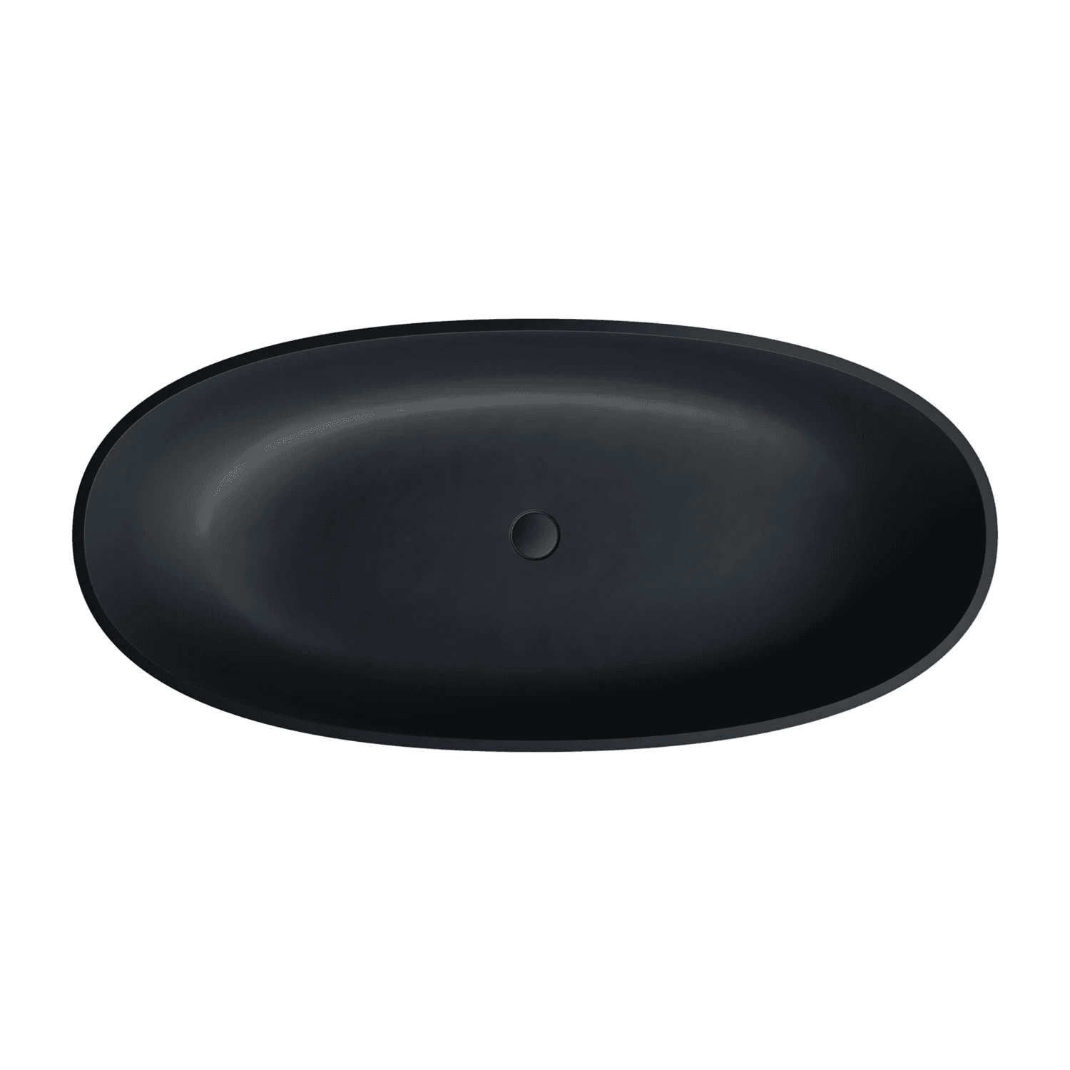 SHELL M+ wanna wolnostojąca, 160 x 75 cm, black lava mat