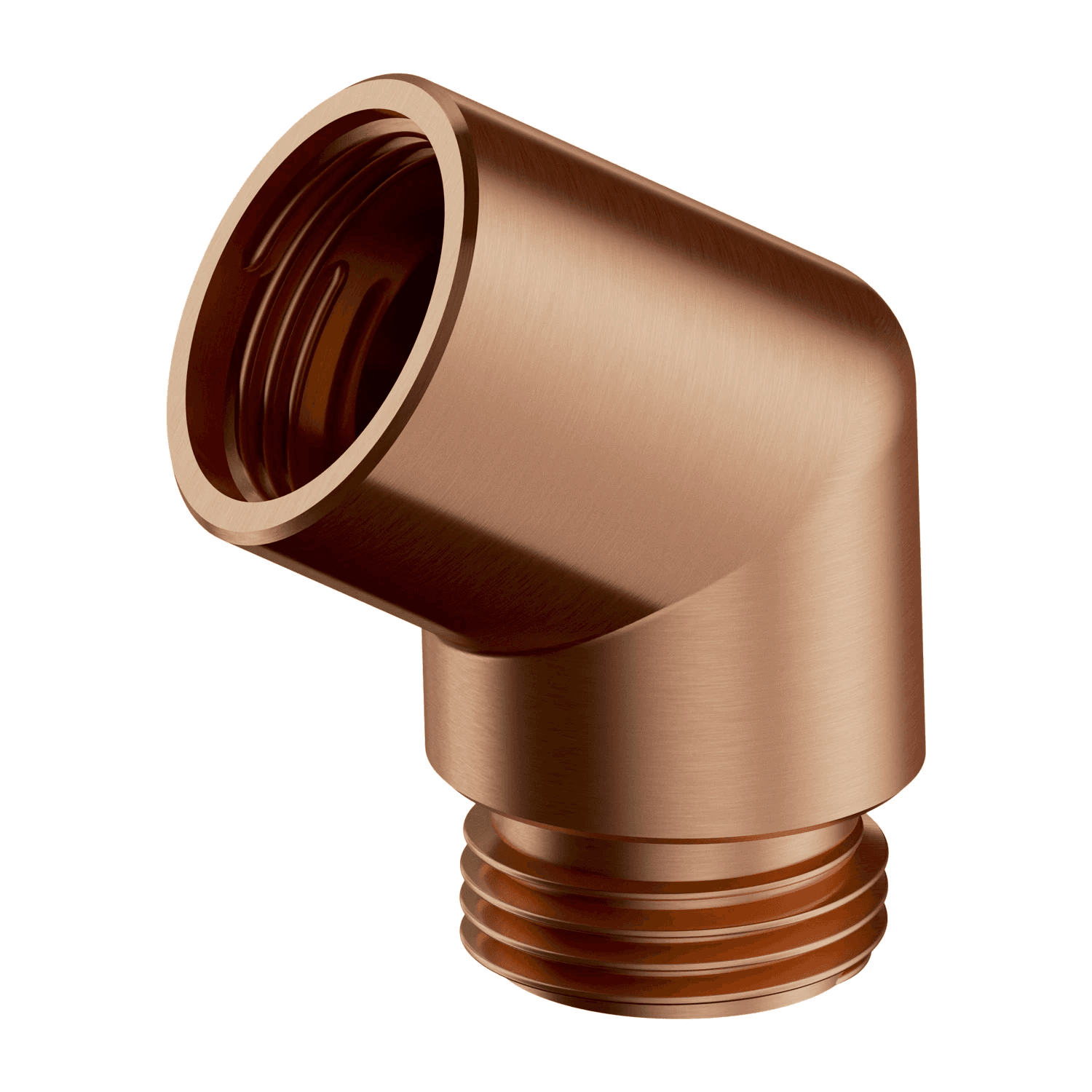 kolanko rączki prysznicowej, miedź szczotkowana