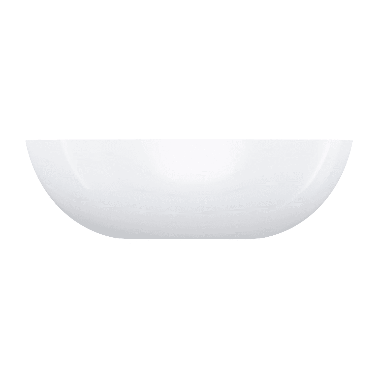 SHELL M+ umywalka nablatowa, 50 x 32 cm, biały połysk