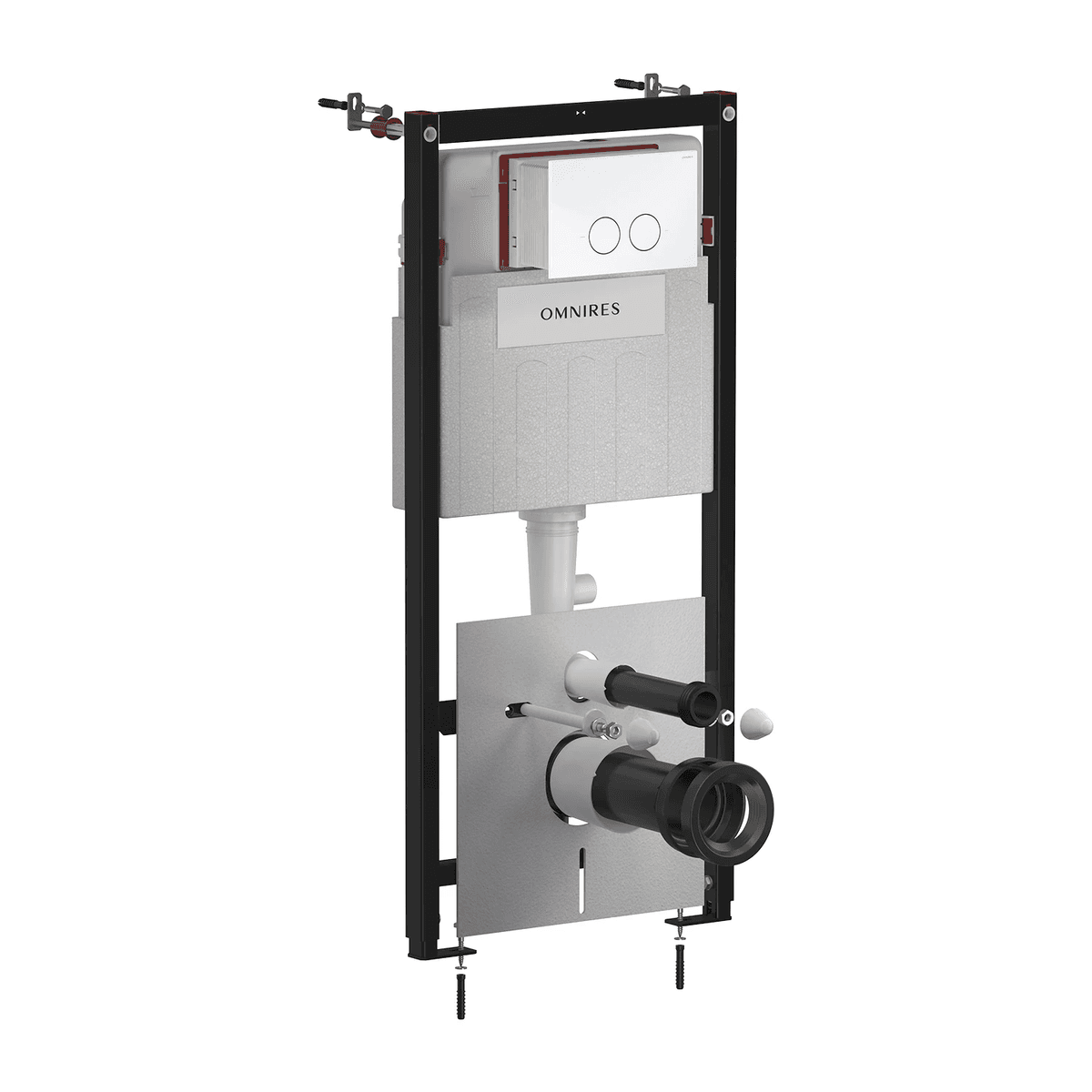 SET: STRONGFRAME stelaż podtynkowy + MINIMAL przycisk spłukujący, biały połysk