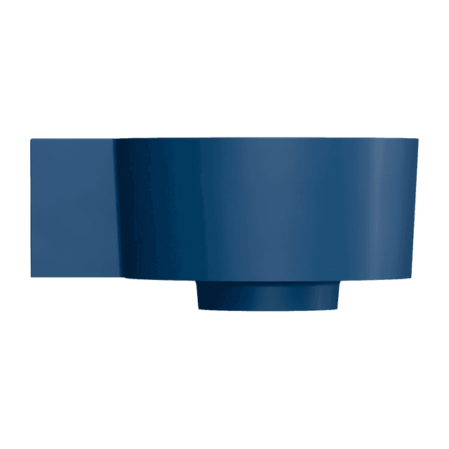 OVO M+ umywalka nablatowa/wisząca - lewa, 33 x 34 cm, midnight blue mat