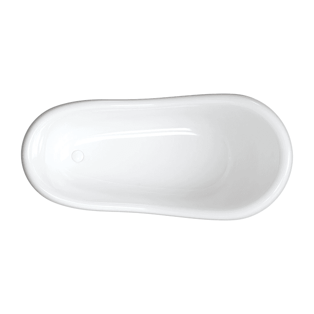 ATENA COMFORT M+ wanna wolnostojąca, 175 x 82 cm, biały/czarny połysk