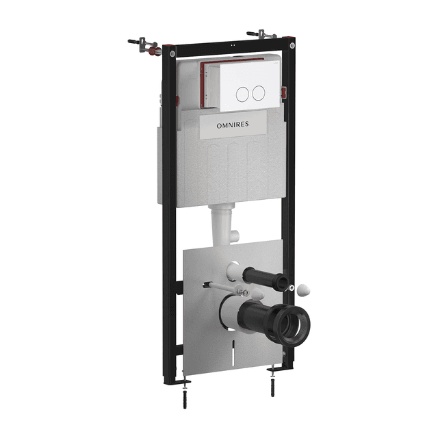 SET: STRONGFRAME stelaż podtynkowy + MINIMAL przycisk spłukujący, biały mat