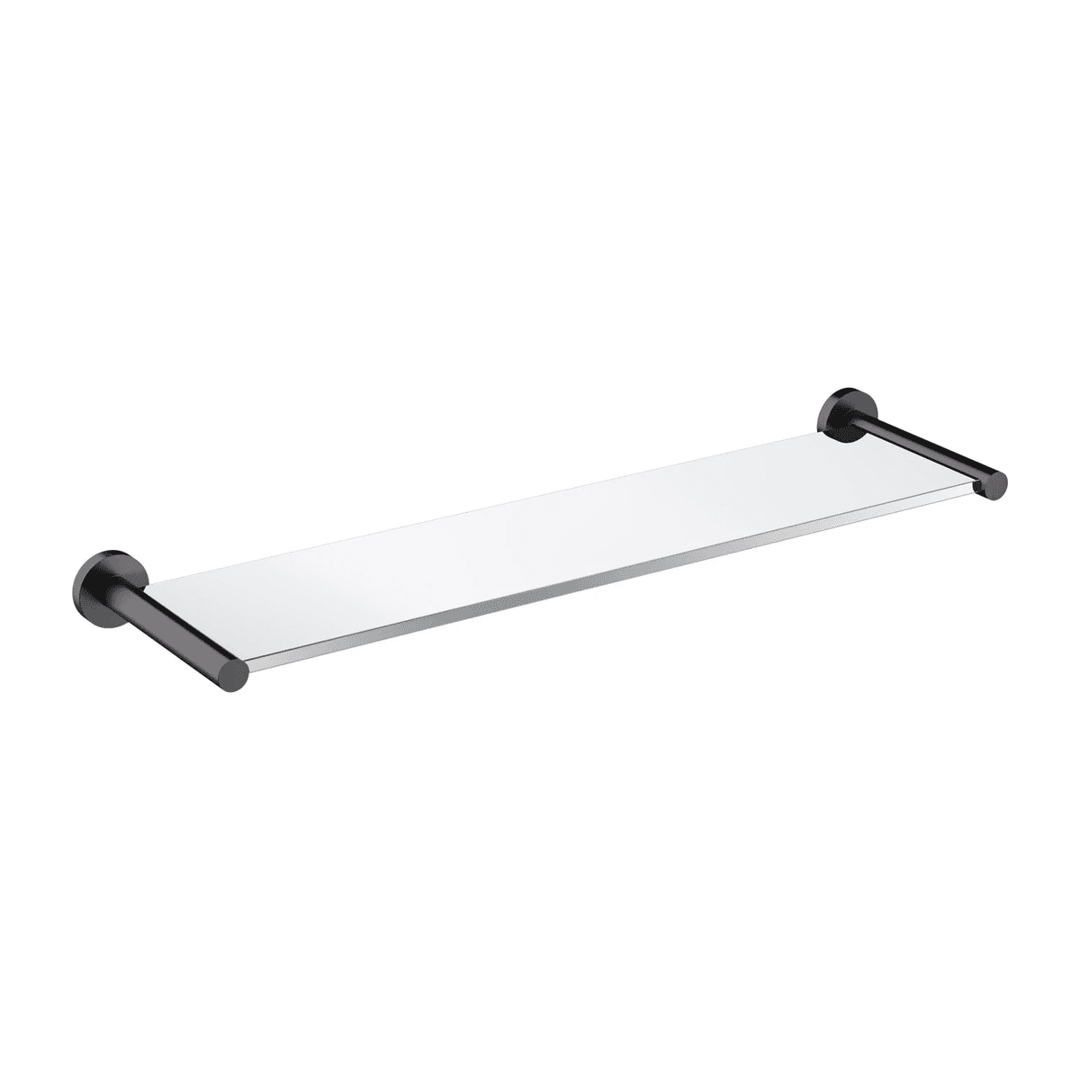 MODERN PROJECT półka szklana, antracyt szczotkowany