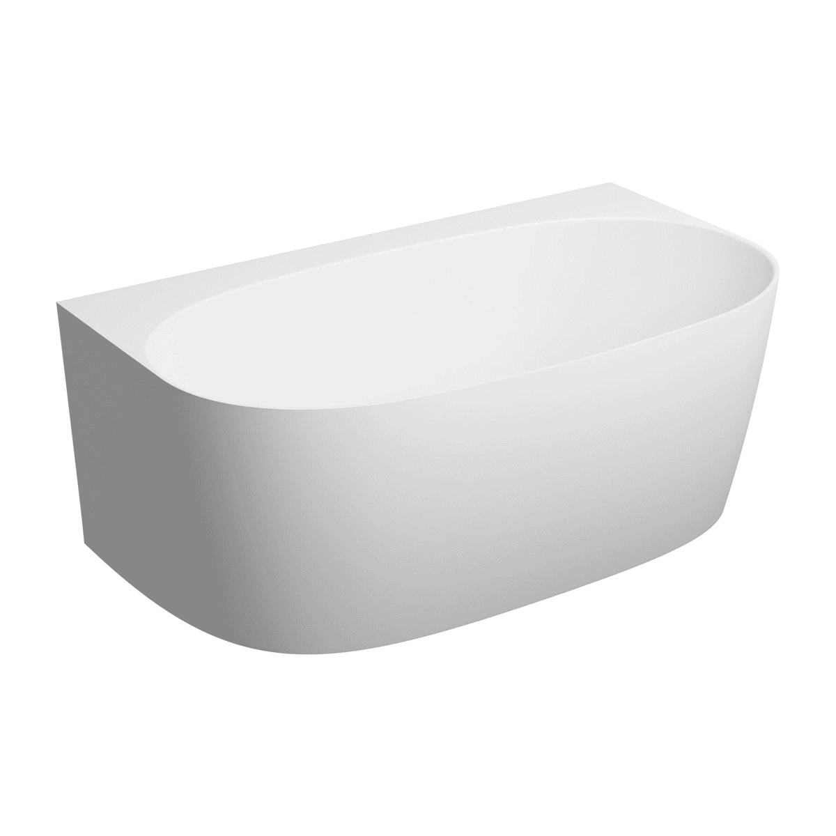 VALENCIA M+ wanna przyścienna, 148 x 86 cm, biały mat