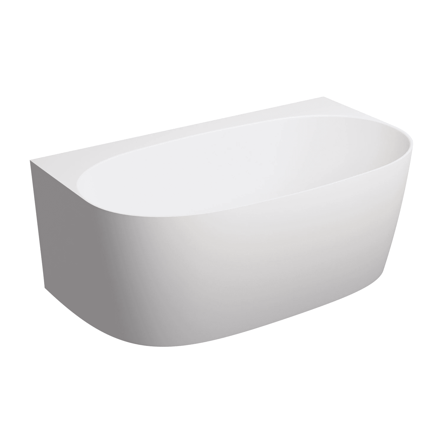VALENCIA M+ wanna przyścienna, 148 x 86 cm, biały mat