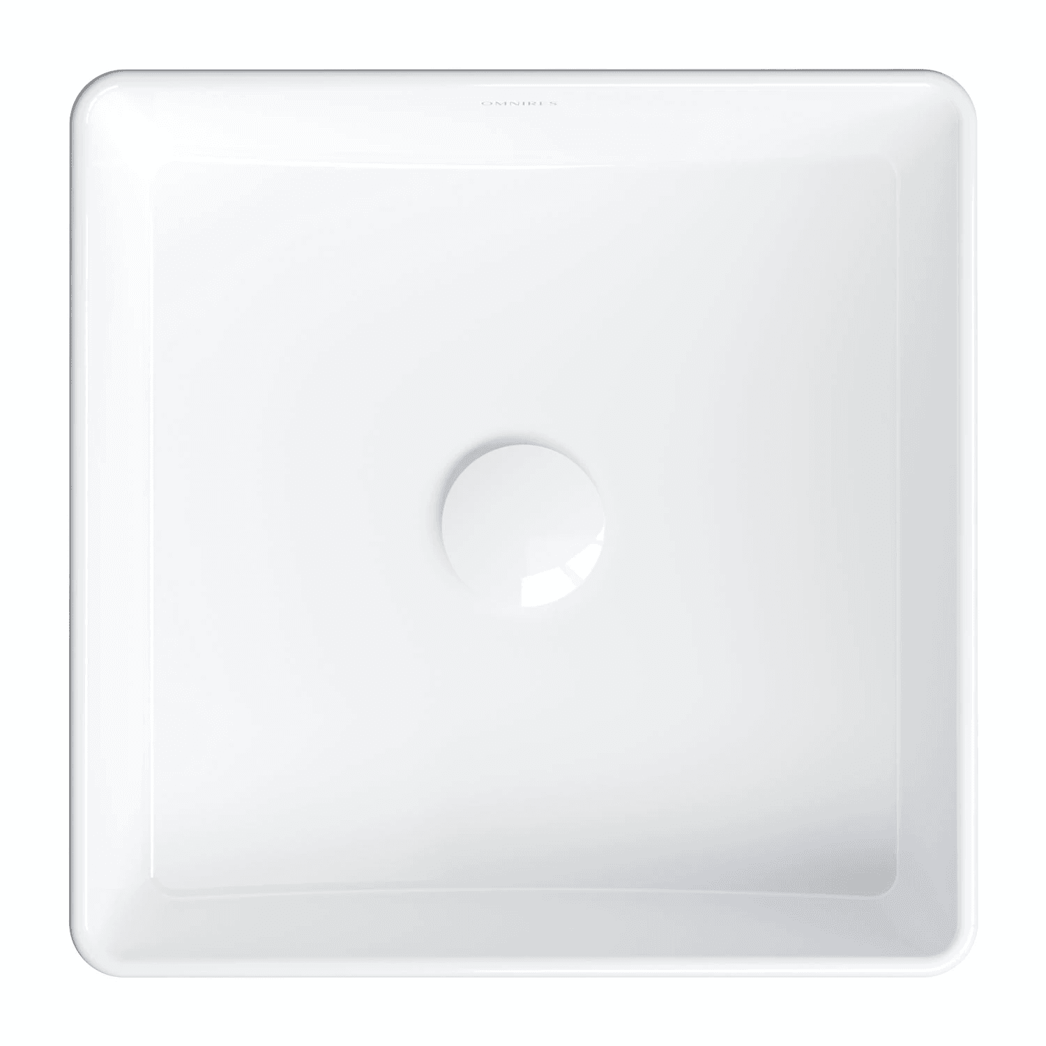 PASADENA umywalka nablatowa, 36 x 36 cm, biały połysk