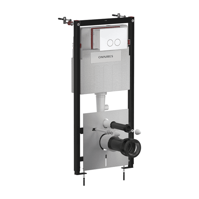 SET: STRONGFRAME stelaż podtynkowy z ECO spłuk. + MINIMAL przycisk spłukujący, biały połysk