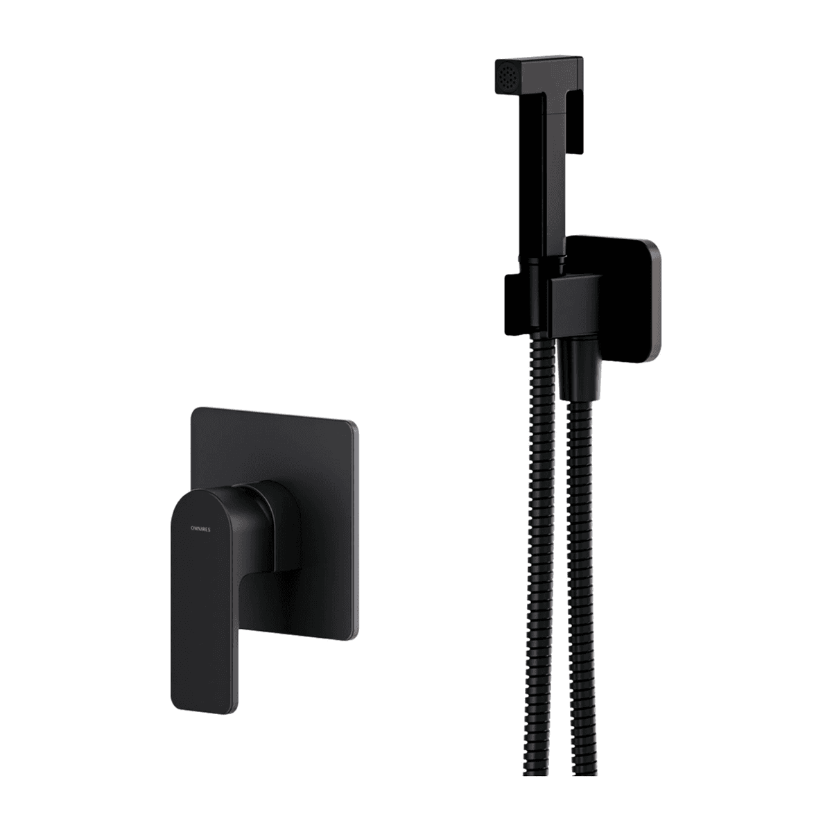 BARETTI system bidetowy podtynkowy, czarny mat