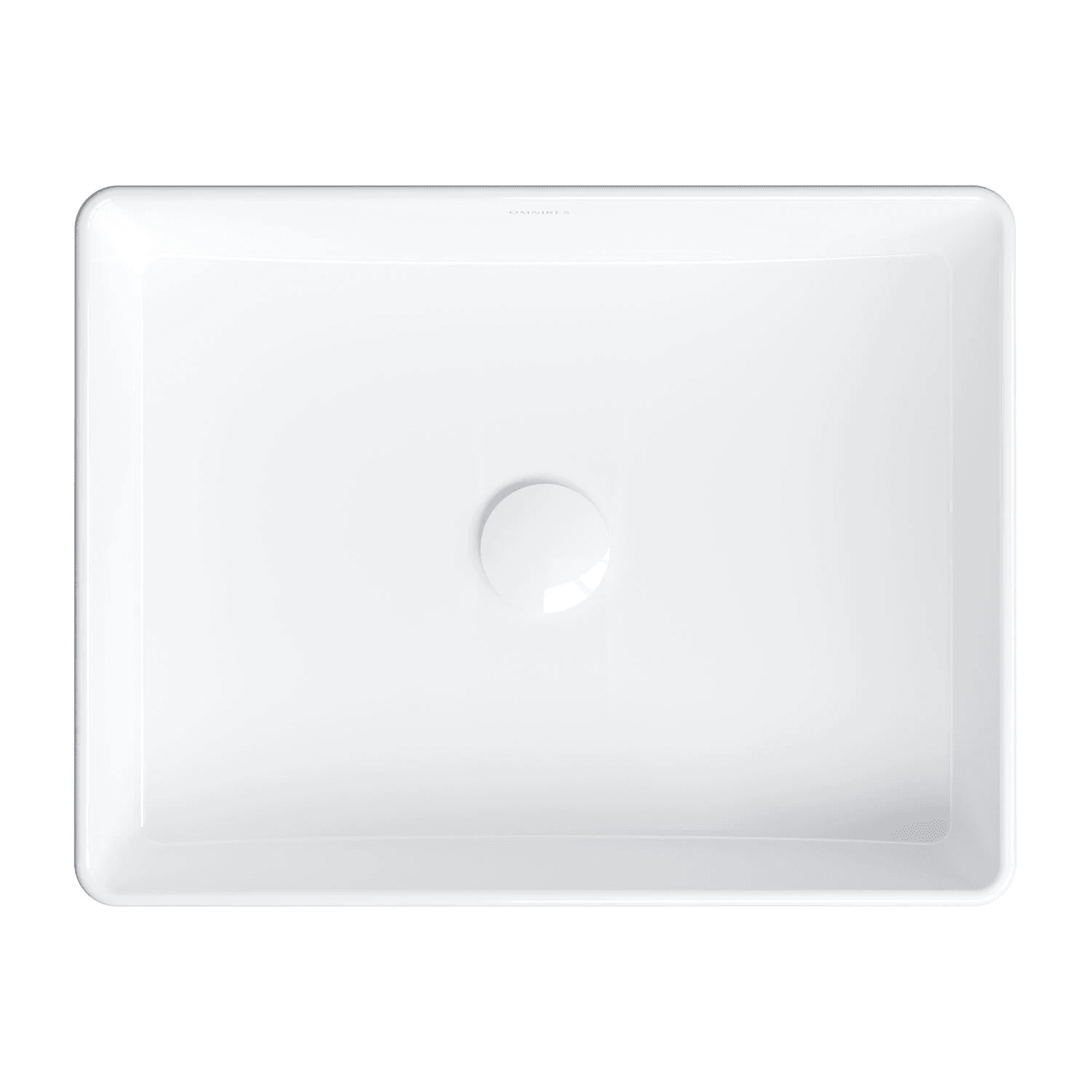 PASADENA umywalka nablatowa, 47 x 36 cm, biały połysk