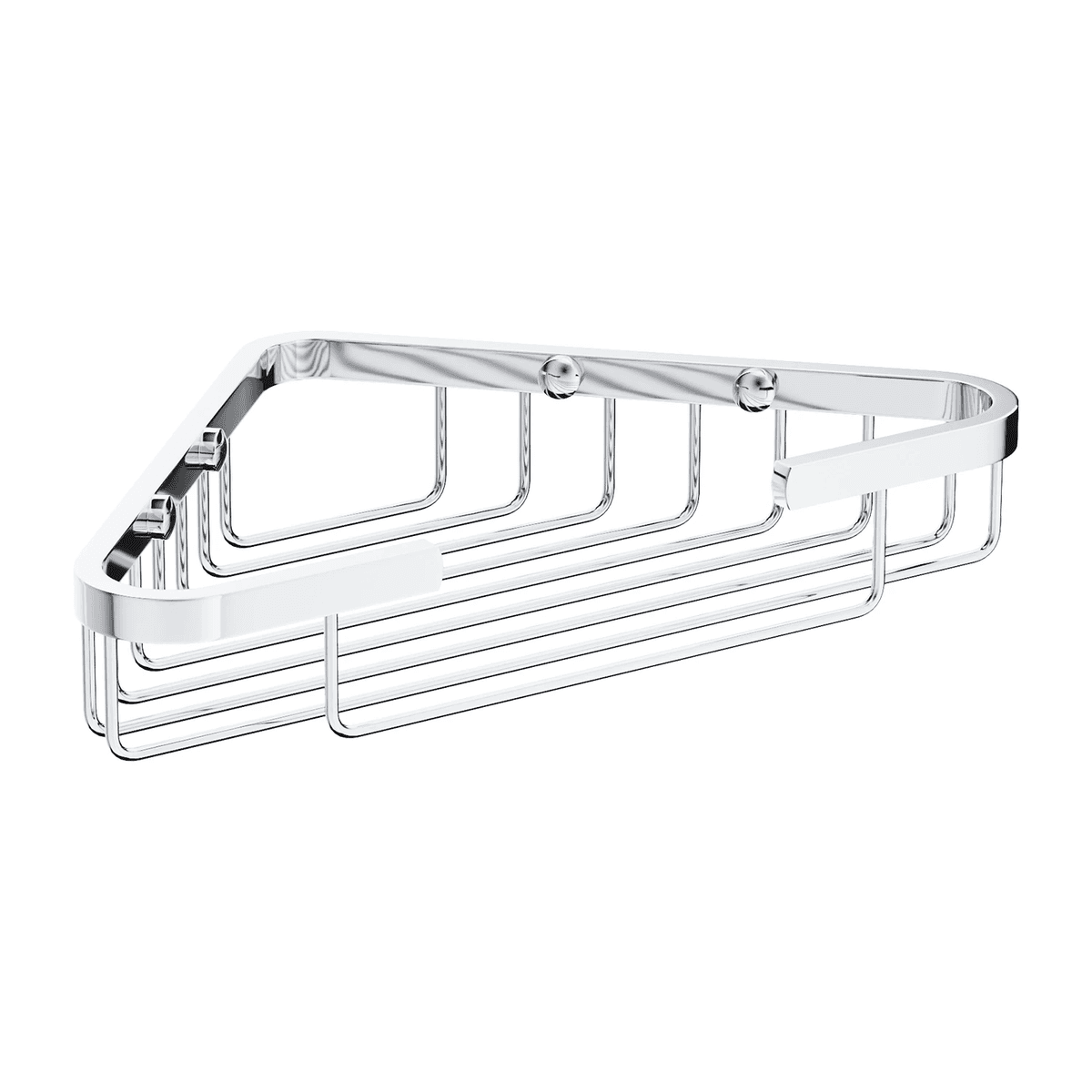 UNI koszyk prysznicowy narożny, 18 x 18 x 4 cm, chrom połysk