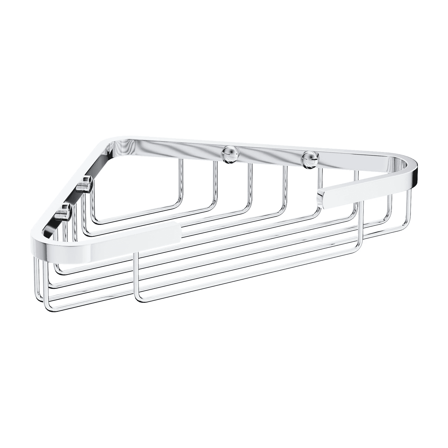 UNI koszyk prysznicowy narożny, 18 x 18 x 4 cm, chrom połysk