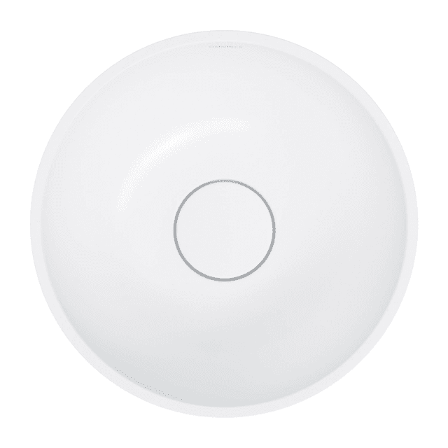 SHELL M+ umywalka nablatowa, Ø35 cm, biały mat