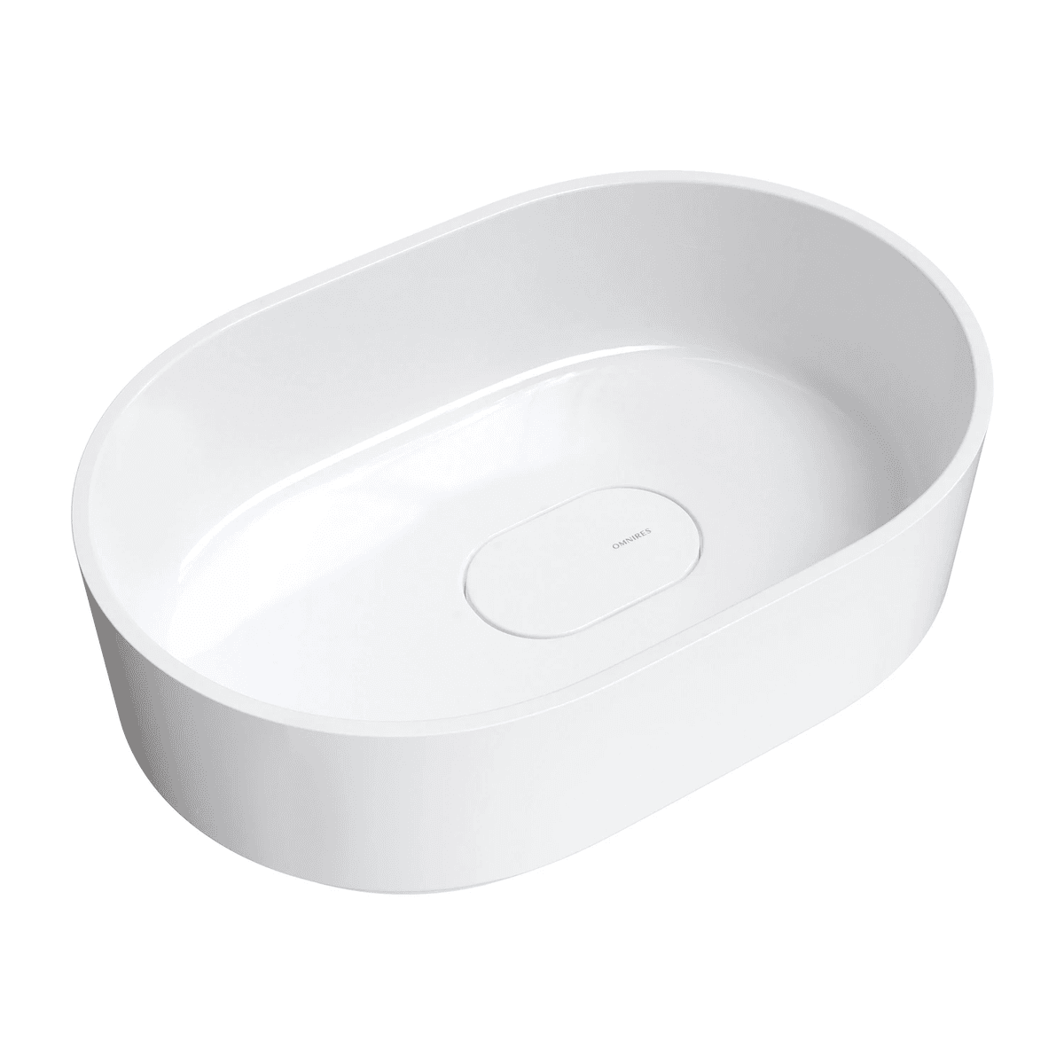 CADENCE M+ umywalka nablatowa, 62 x 42 cm, biały połysk