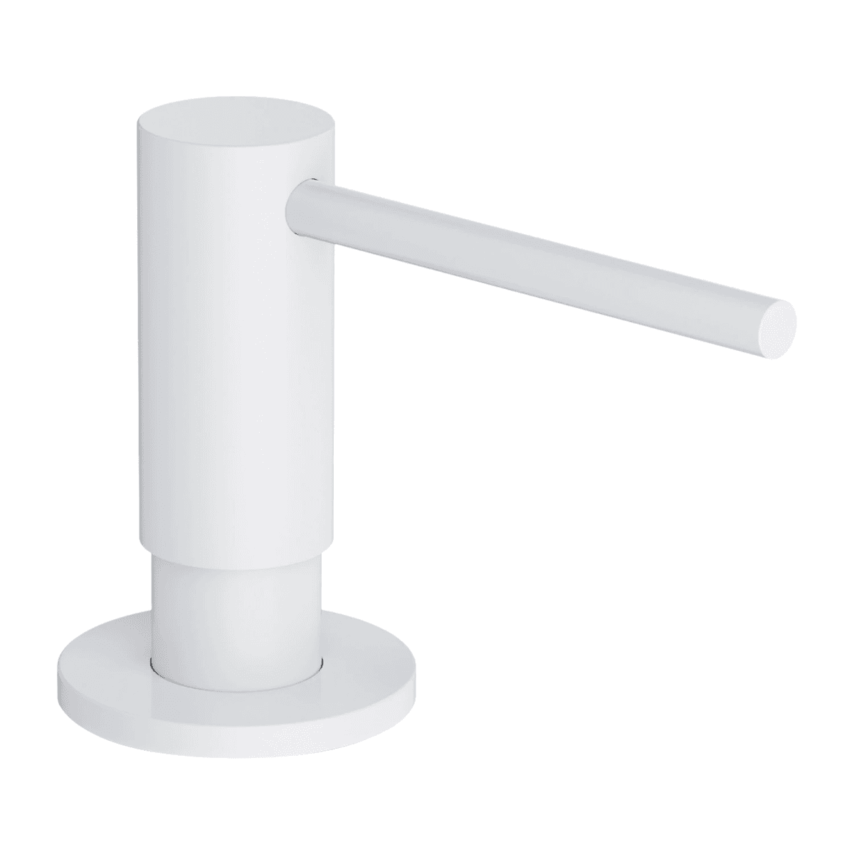 MODERN PROJECT dozownik mydła w płynie, nablatowy, biały mat