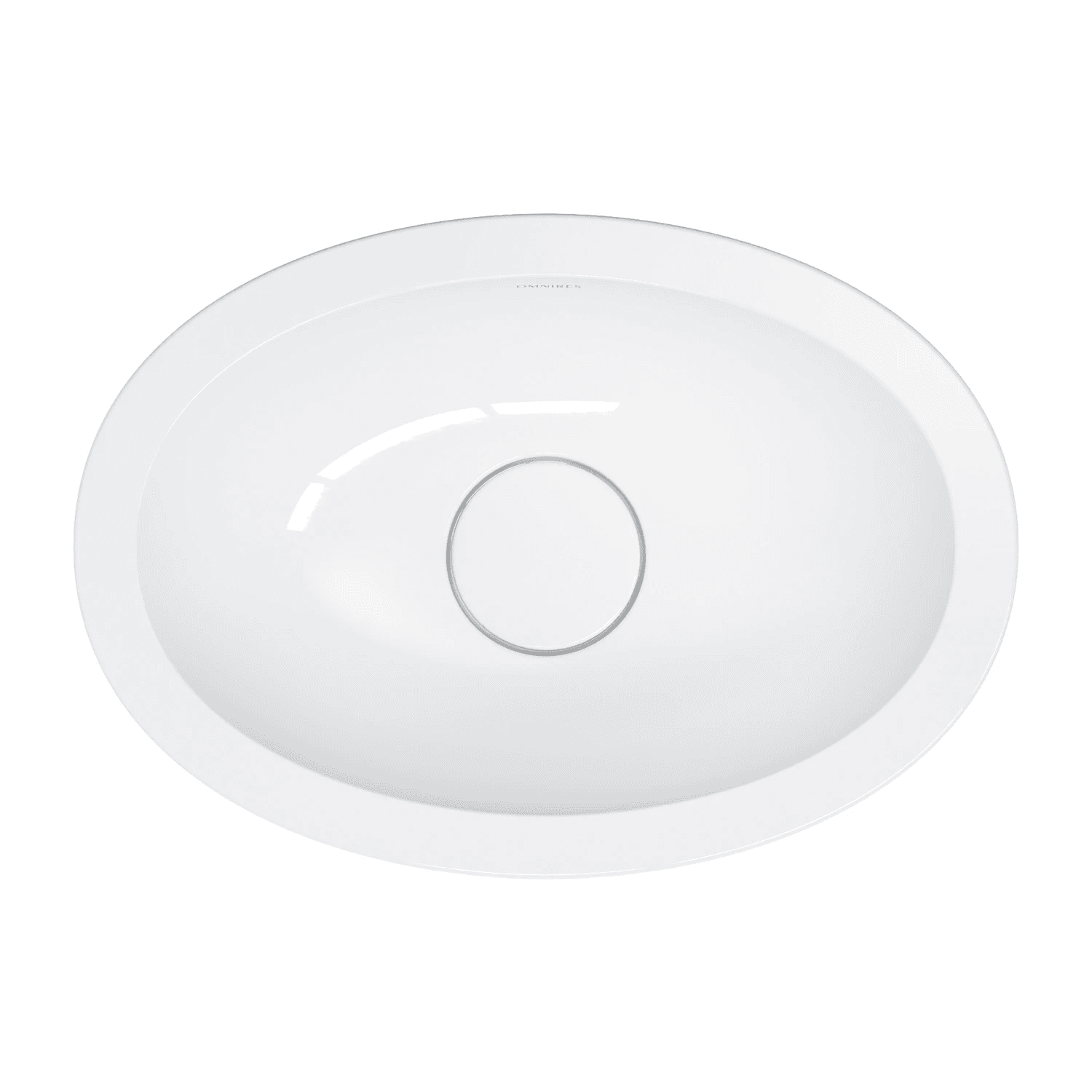 SHELL M+ umywalka podblatowa, 38 x 25 cm, biały połysk