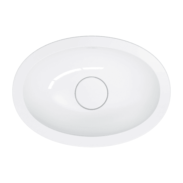 SHELL M+ umywalka podblatowa, 38 x 25 cm, biały połysk