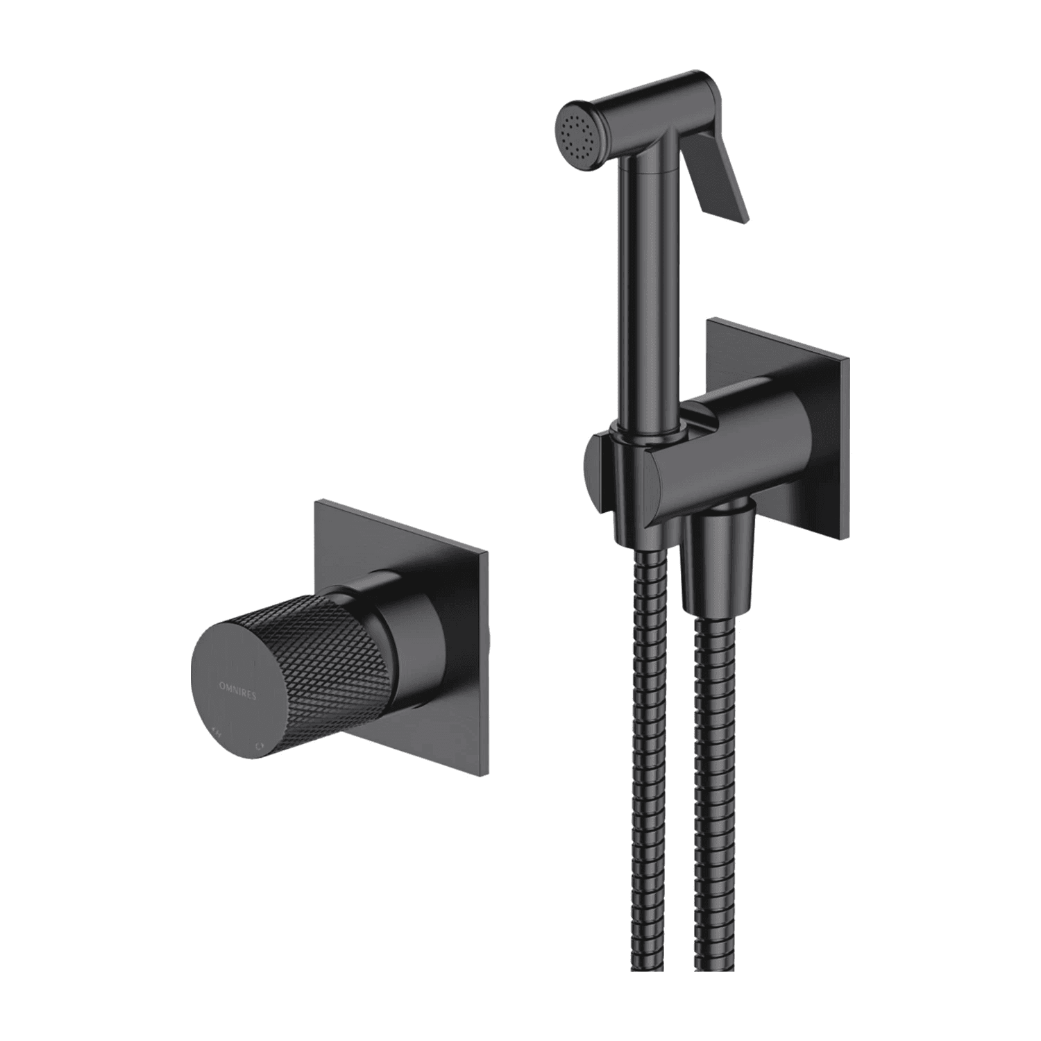 CONTOUR system bidetowy podtynkowy, antracyt szczotkowany