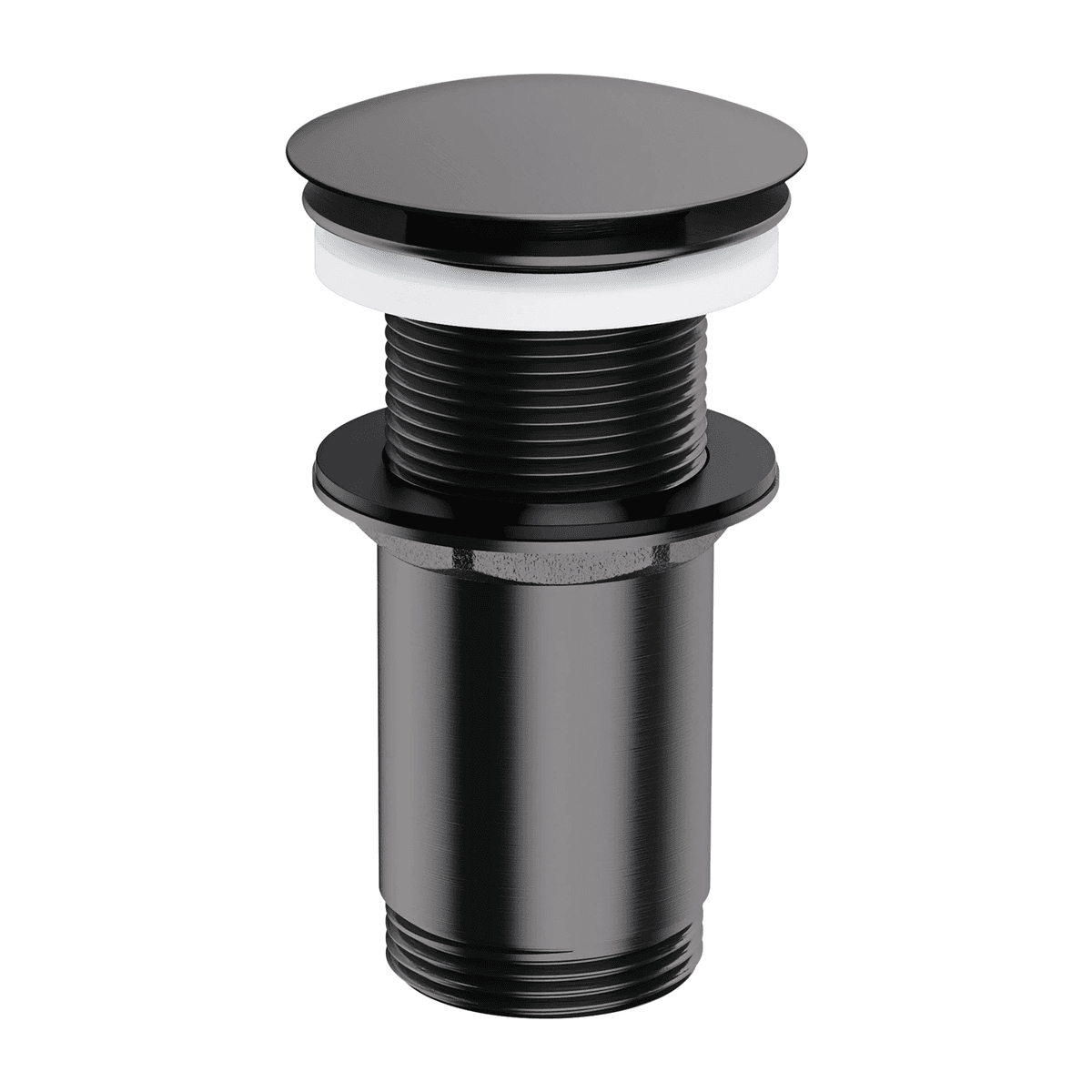 korek klik-klak do umywalki bez przelewu, antracyt szczotkowany