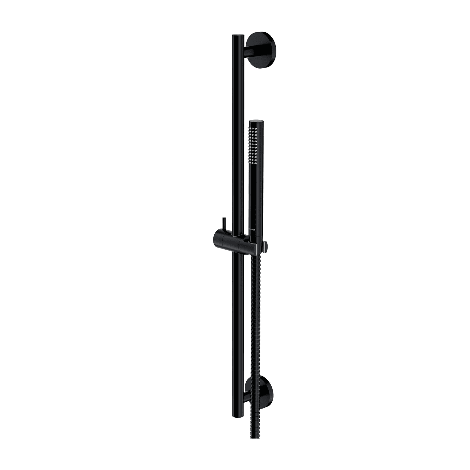 MICROPHONE zestaw prysznicowy suwany, czarny półmat