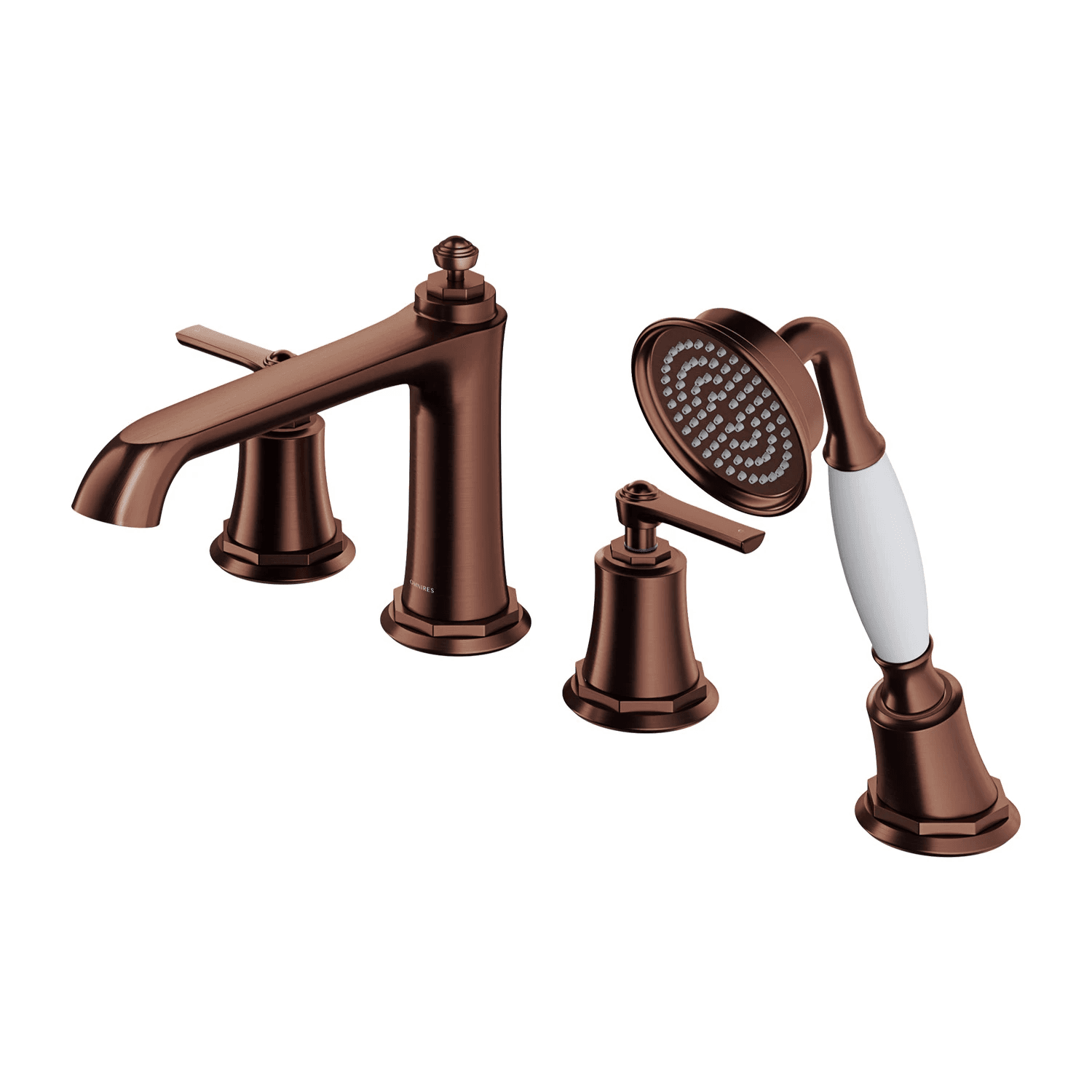 ARMANCE bateria wannowa 4-otworowa, miedź antyczna szczotkowana