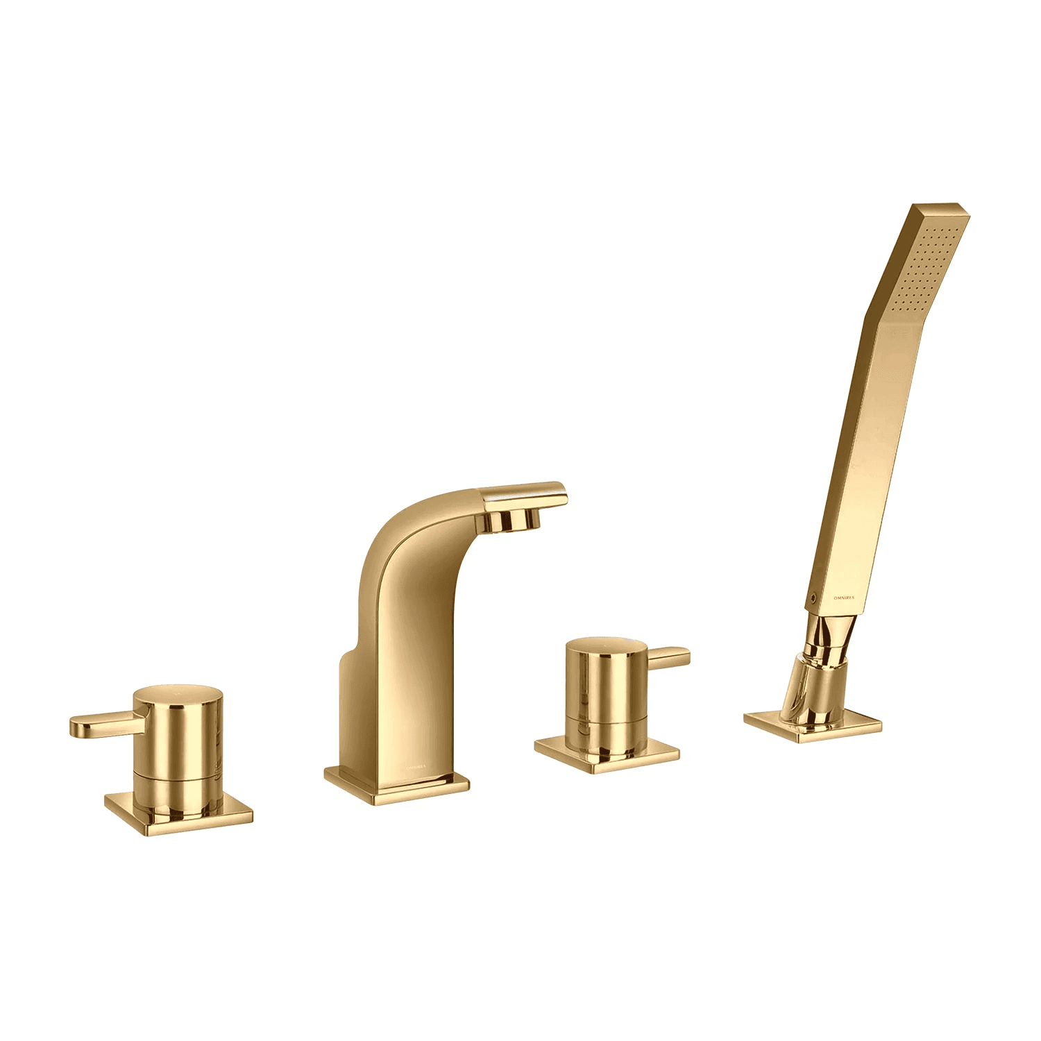 DARLING bateria wannowa 4-otworowa, złoty połysk