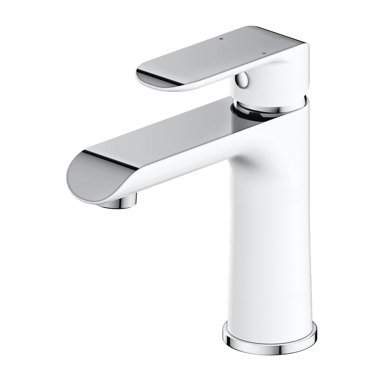 SACRAMENTO bateria umywalkowa, chrom/biały połysk