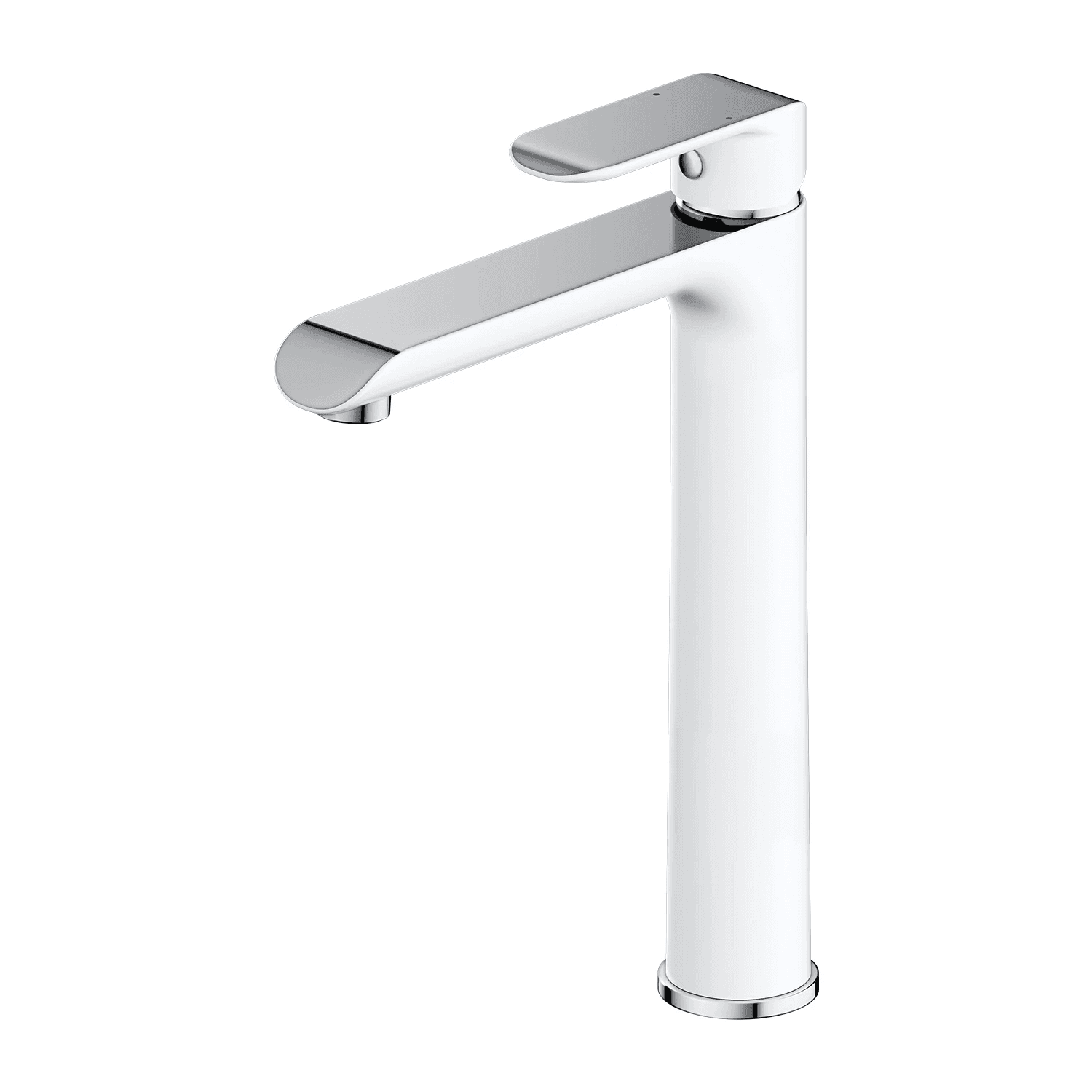 SACRAMENTO bateria umywalkowa wysoka, chrom/biały połysk