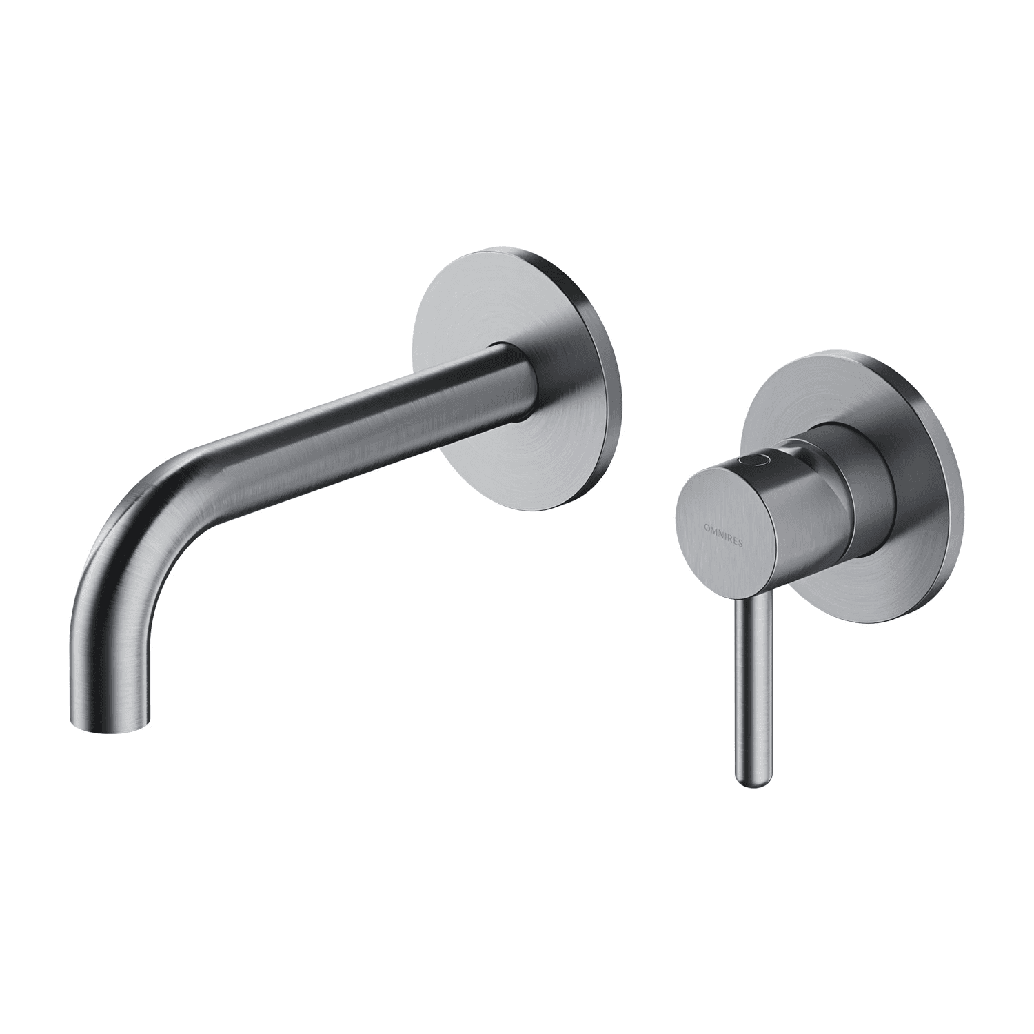 Y element natynkowy baterii umywalkowej podtynkowej, nikiel szczotkowany