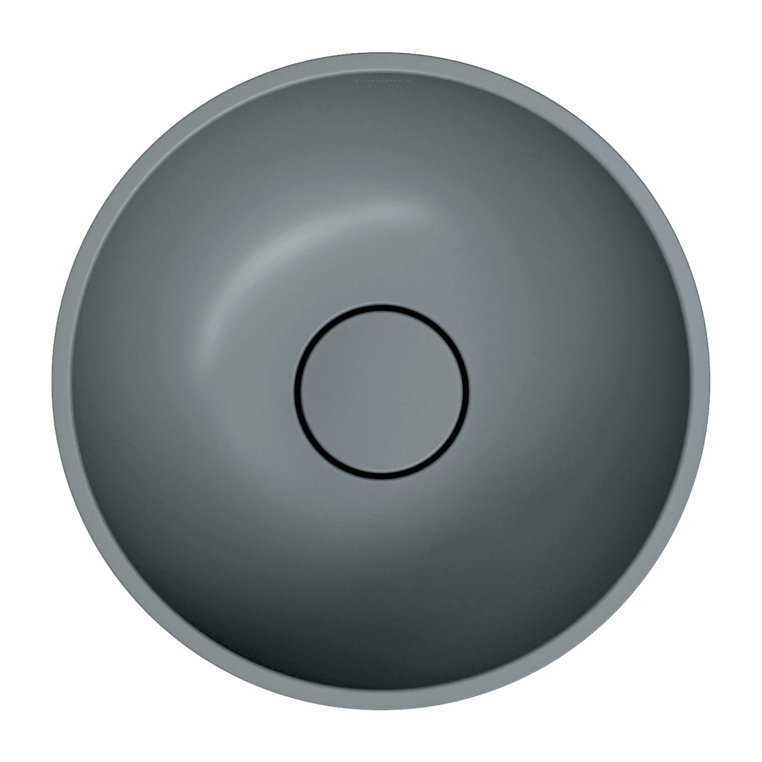 SHELL M+ umywalka nablatowa, Ø35 cm, ash grey mat