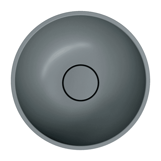 SHELL M+ umywalka nablatowa, Ø35 cm, ash grey mat