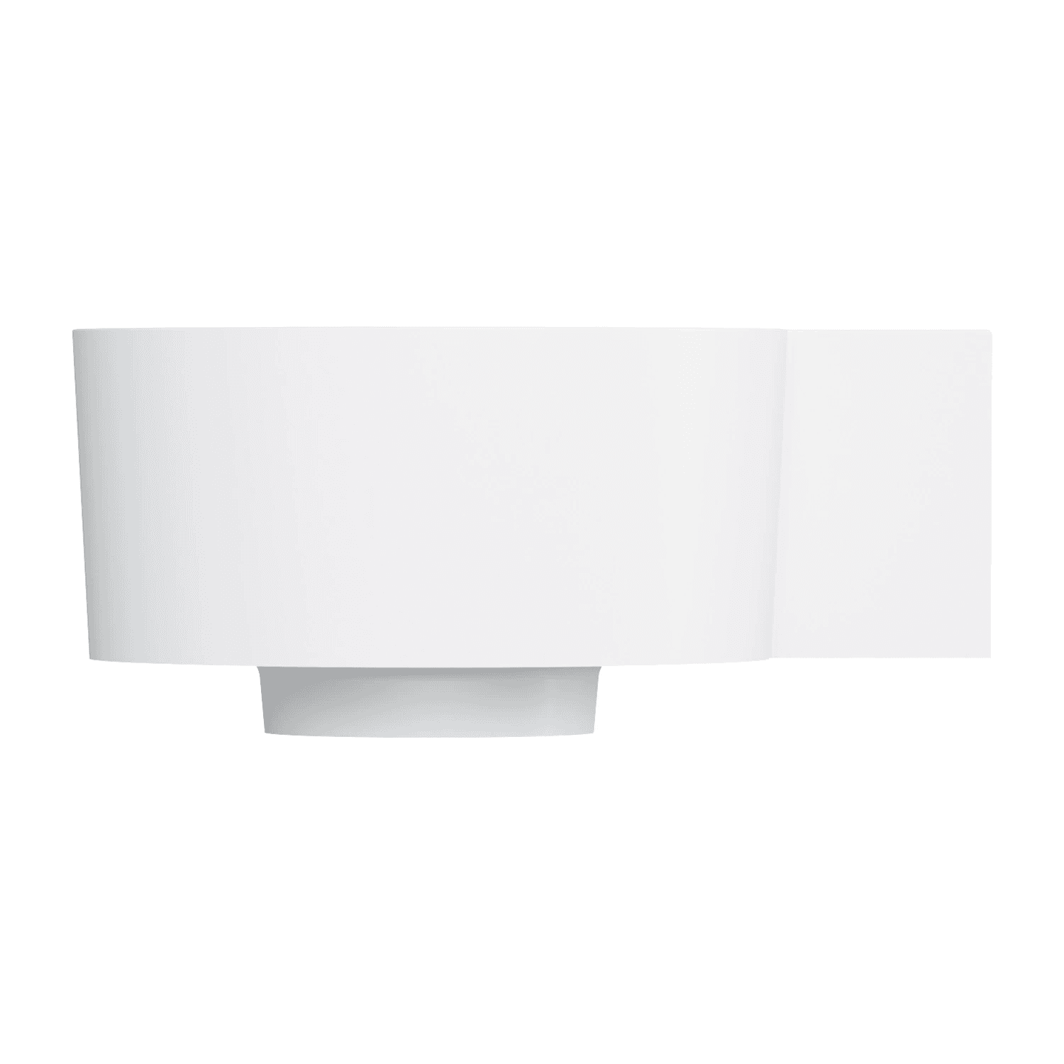 OVO M+ umywalka nablatowa/wisząca - prawa, 33 x 34 cm, biały mat