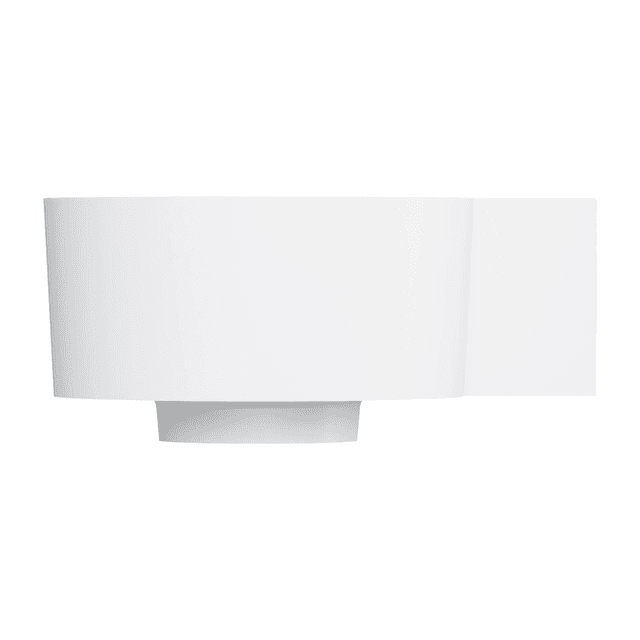 OVO M+ umywalka nablatowa/wisząca - prawa, 33 x 34 cm, biały mat