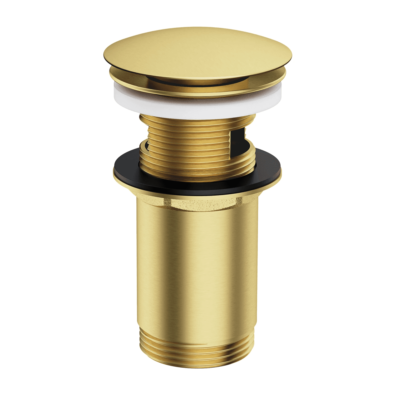 korek klik-klak do syfonu umywalkowego, mosiądz szczotkowany