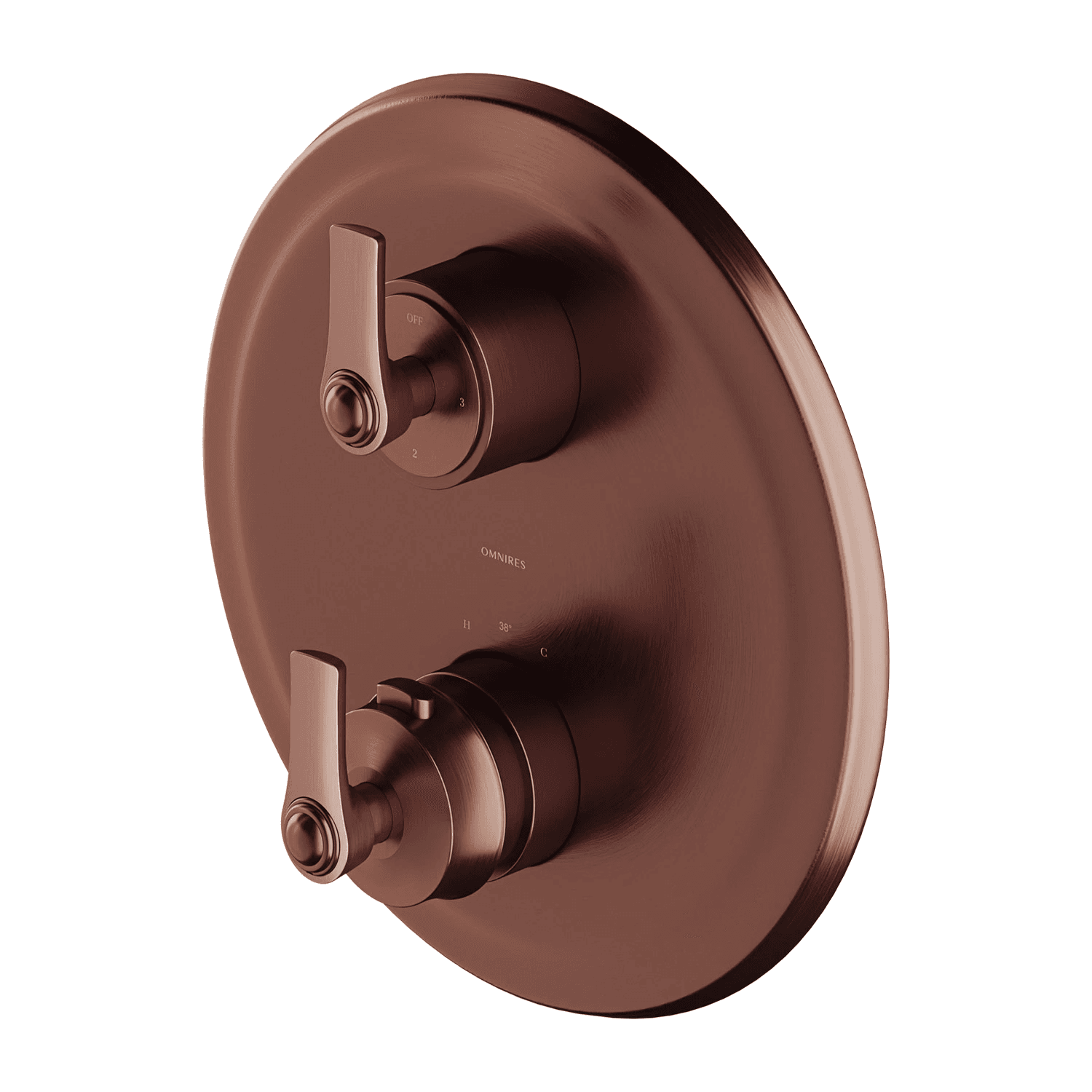 ARMANCE termostatyczna bateria prysznicowo-wannowa 3-wyj. podtynkowa, miedź antyczna szczotkowana