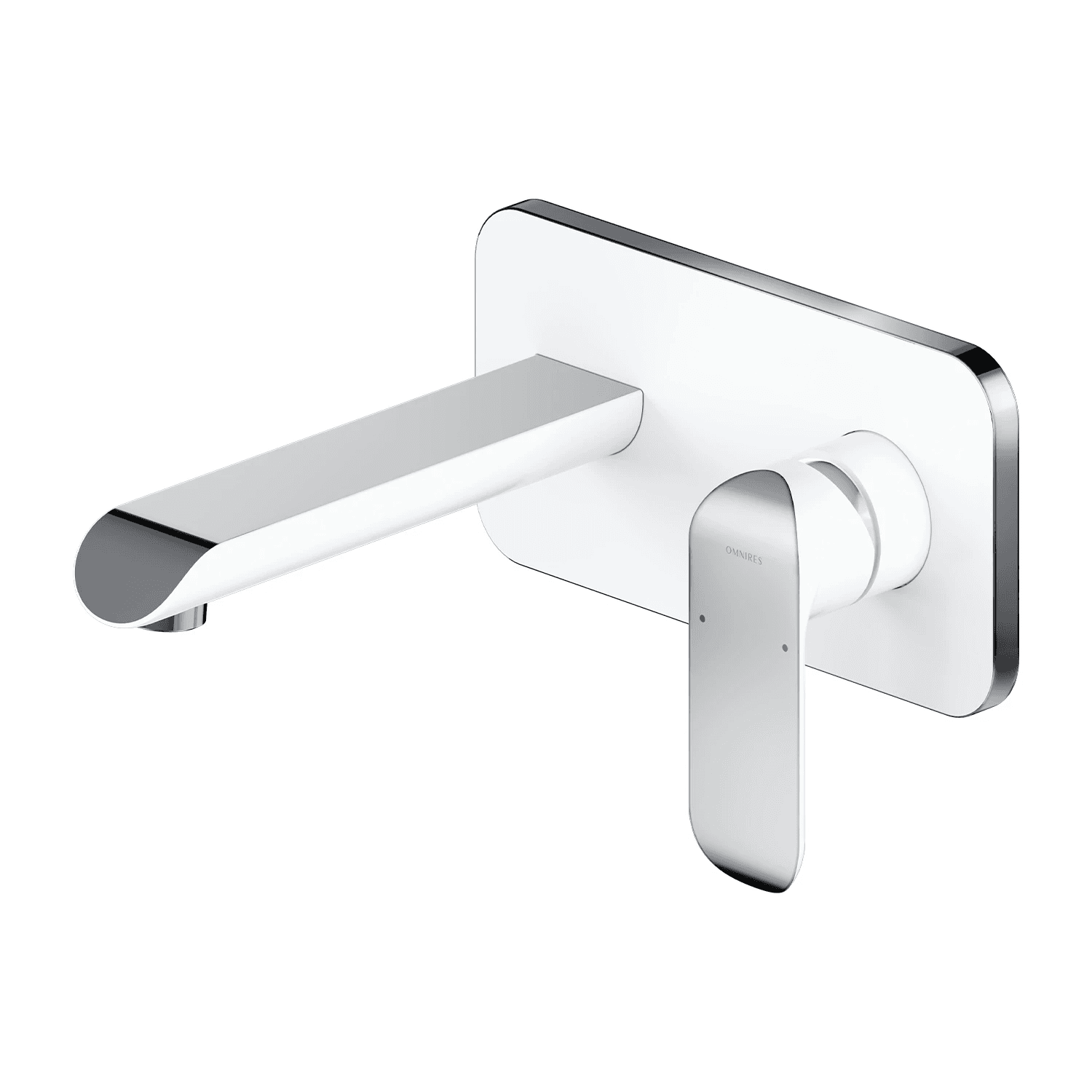 SACRAMENTO bateria umywalkowa podtynkowa, chrom/biały połysk