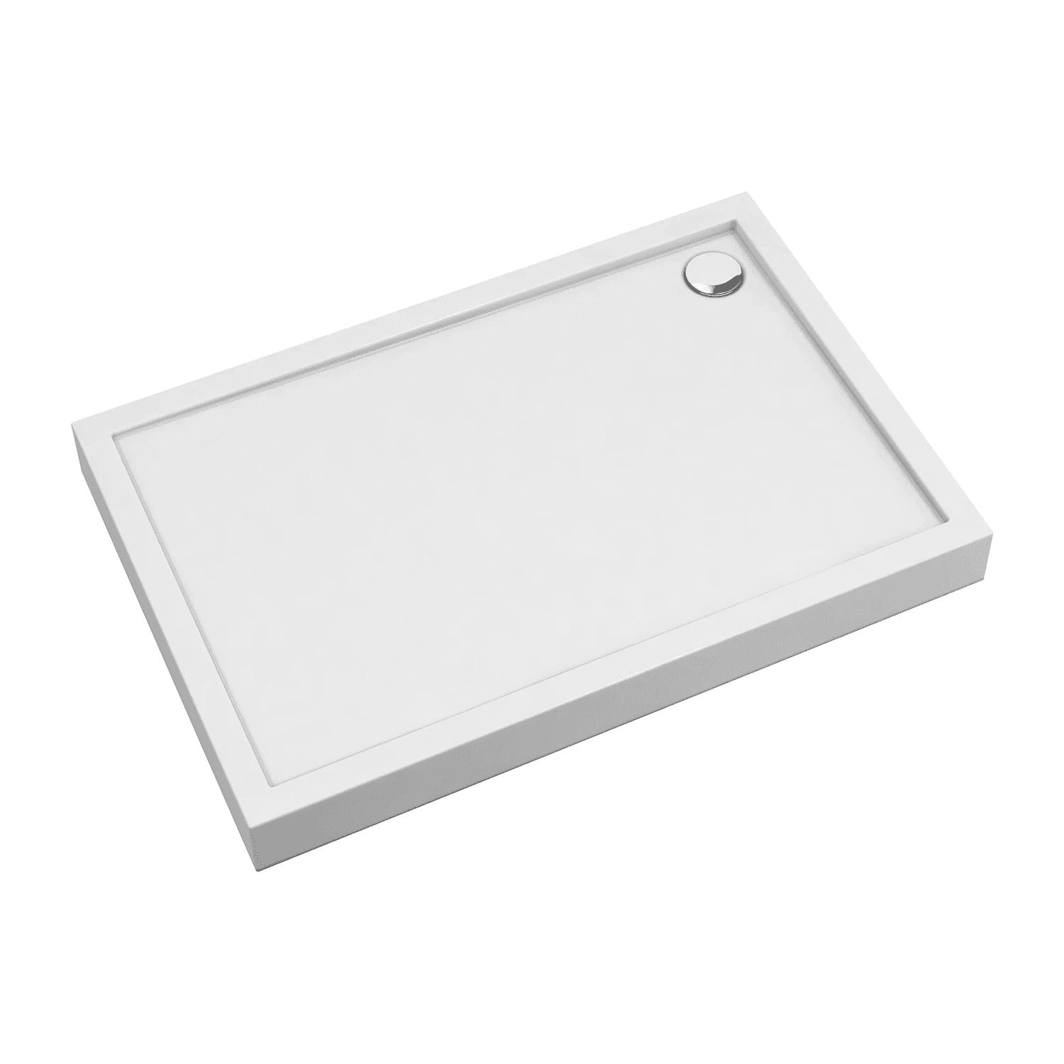 CAMDEN akrylowy brodzik prysznicowy, 80 x 120 cm, biały połysk